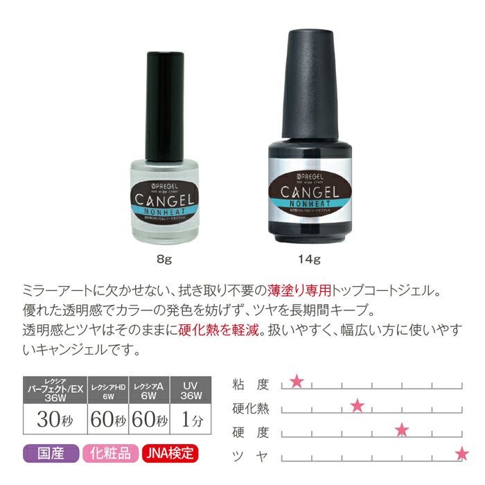 新品未開封‼︎プリジェル◆キャンジェル ノンワイプクリア PREGEL プリジェル ノンワイプクリア キャンジェル EX 8g ジェルネイル