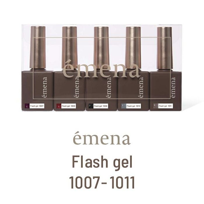 画像全て・émena Flash gel シーイン gel 大量セット エメナ フラッシュジェル5色セット1007～1011 | ジェルネイル